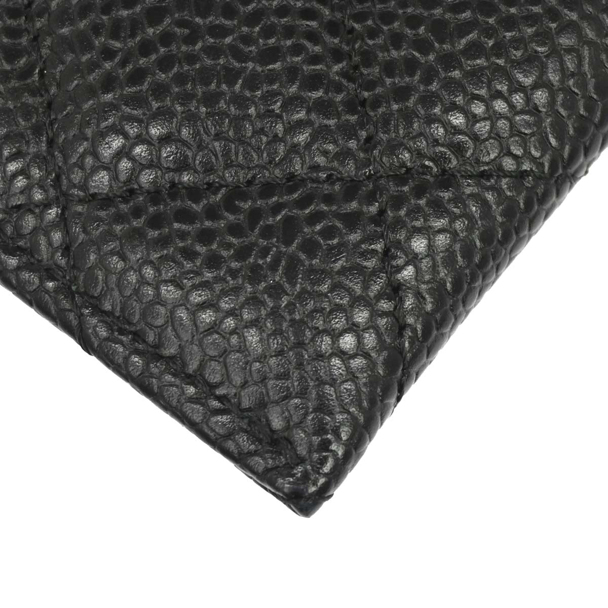 Chanel Black Caviar Skin Cardholder Small Good
