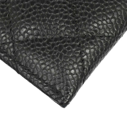 Chanel Black Caviar Skin Cardholder Small Good