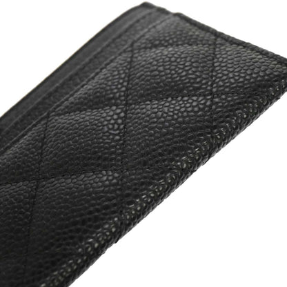 Chanel Black Caviar Skin Cardholder Small Good