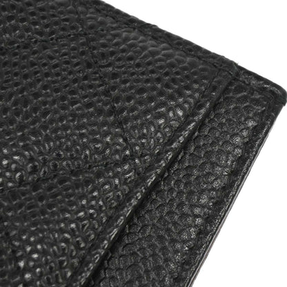 Chanel Black Caviar Skin Cardholder Small Good