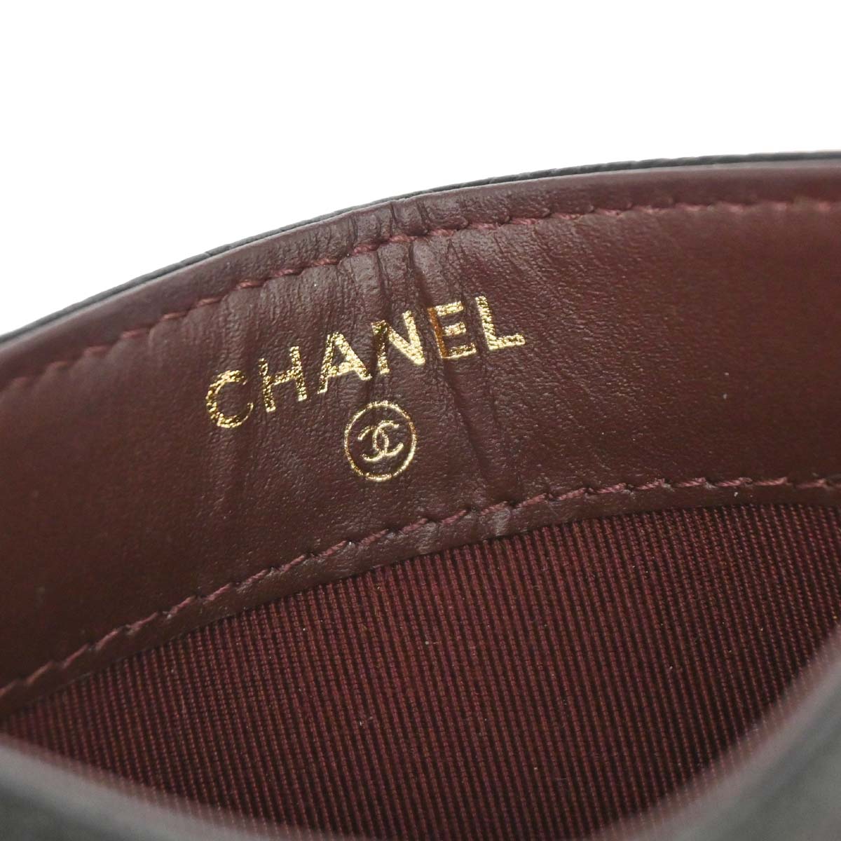 Chanel Black Caviar Skin Cardholder Small Good
