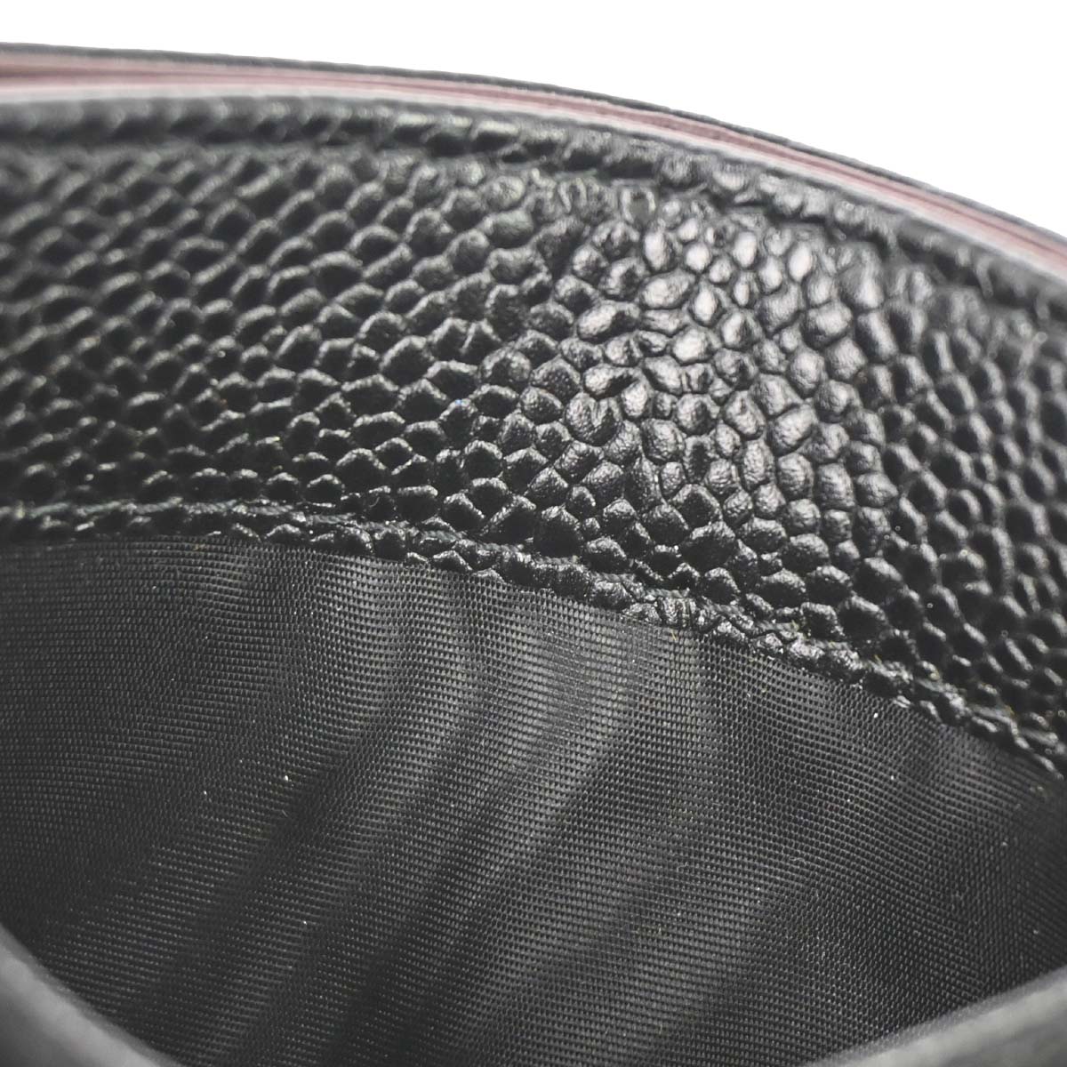 Chanel Black Caviar Skin Cardholder Small Good
