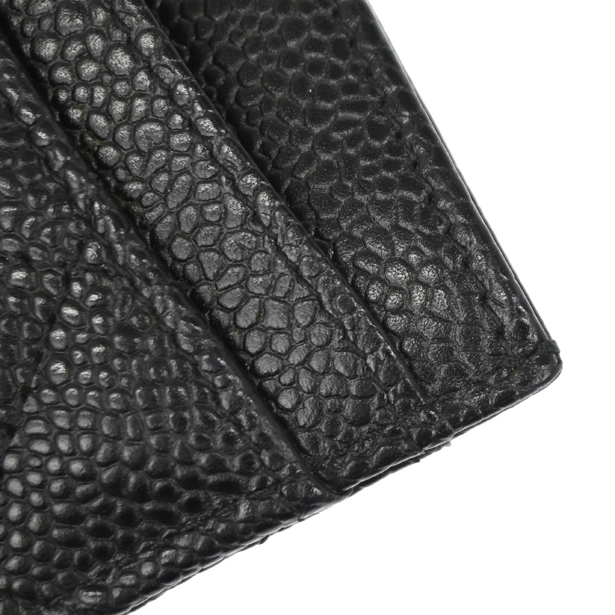 Chanel Black Caviar Skin Cardholder Small Good