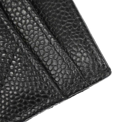 Chanel Black Caviar Skin Cardholder Small Good