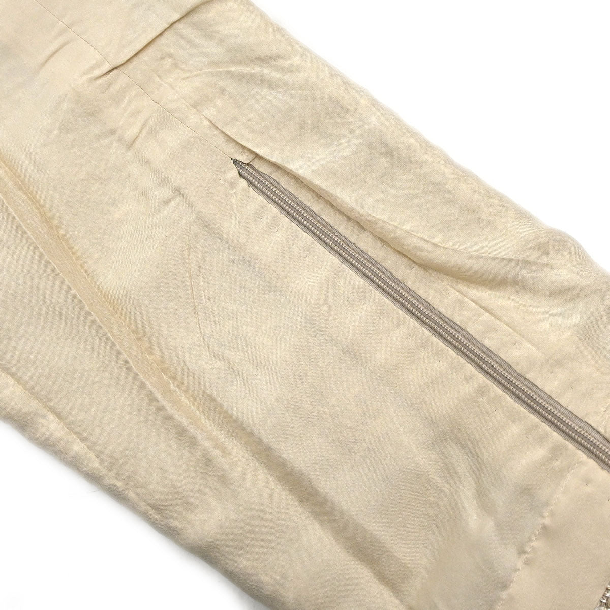 Chanel 2003 Long Pants Tweed Beige #36