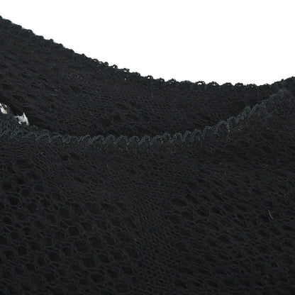 Chanel 2005 Sleeveless Tank Top Knit Black #38