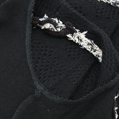 Chanel 2005 Sleeveless Tank Top Knit Black #38