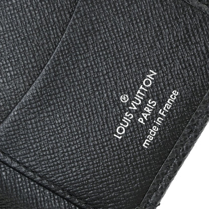 Louis Vuitton Black Taiga Organizer De Poche Cardholder M30512