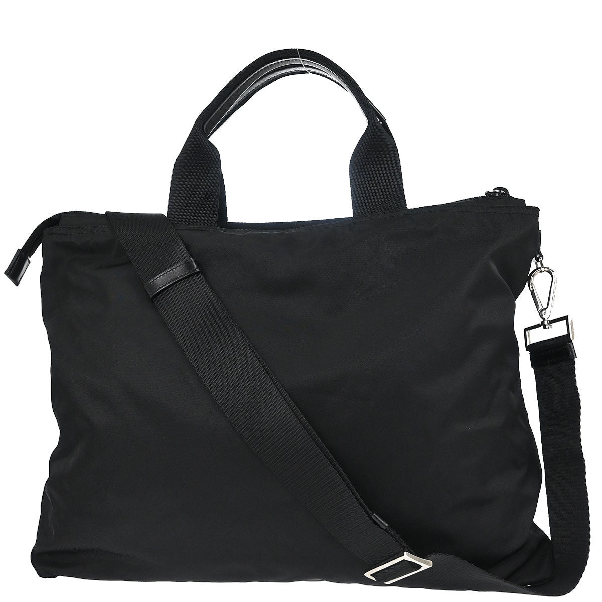Prada Black Nylon 2way Shoulder Tote Handbag