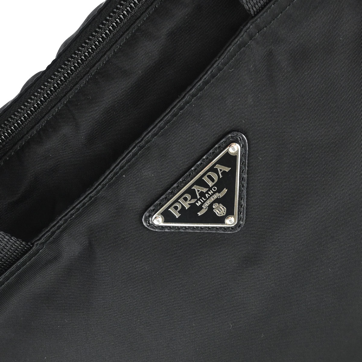 Prada Black Nylon 2way Shoulder Tote Handbag