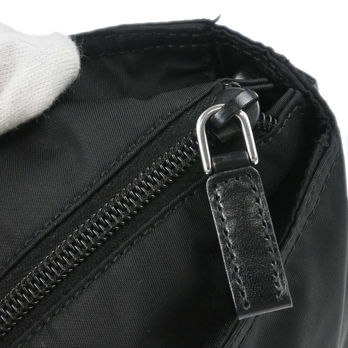 Prada Black Nylon 2way Shoulder Tote Handbag