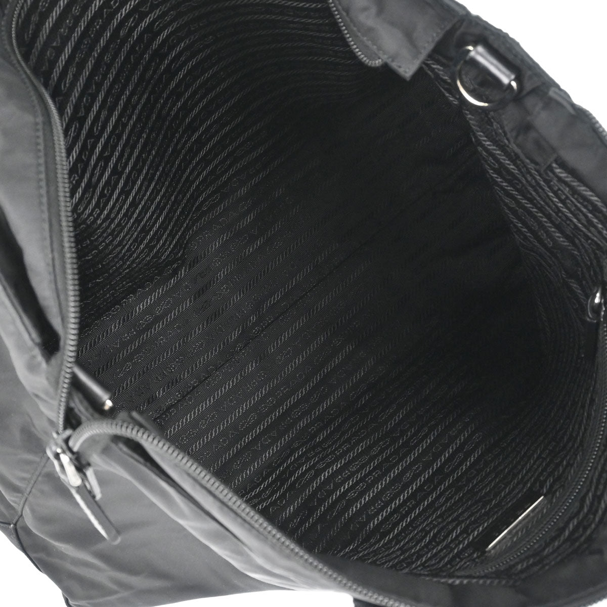 Prada Black Nylon 2way Shoulder Tote Handbag