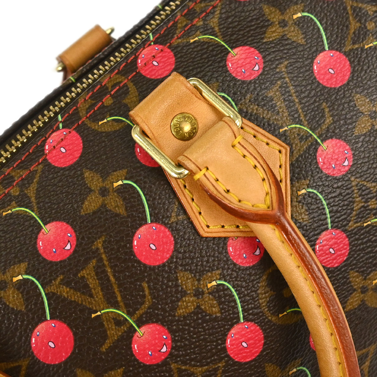 Louis Vuitton Monogram Cherry Speedy 25 Handbag M95009