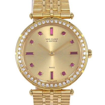 Van Cleef & Arpels Sport 30mm Ref.14302B1 Quartz Watch 18KYG Ruby