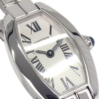 Cartier Tonneau Lanieres 16mm Ref.2545 Quartz Watch 18KWG