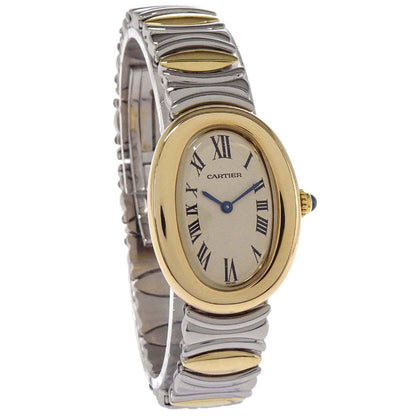 Cartier Baignoire Bell Epoch 24mm Ref.2606 Quartz Watch 18KYG SS