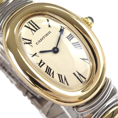 Cartier Baignoire Bell Epoch 24mm Ref.2606 Quartz Watch 18KYG SS