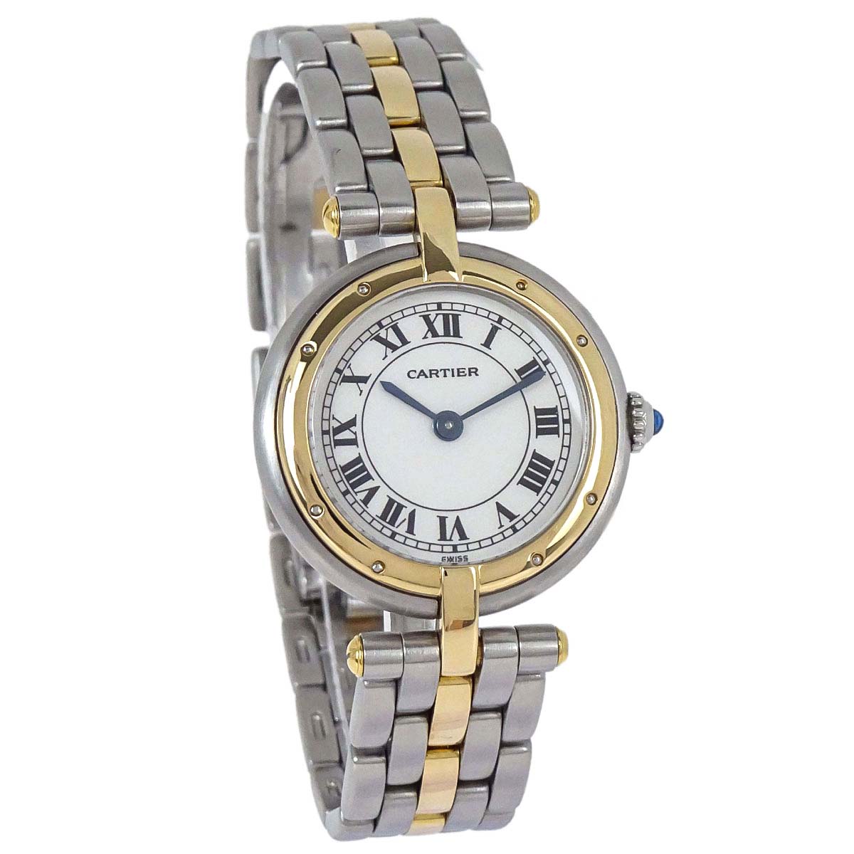 Cartier Panthere Vendome SM 1-Row 24mm Ref.1057920 Quartz Watch 18KYG SS
