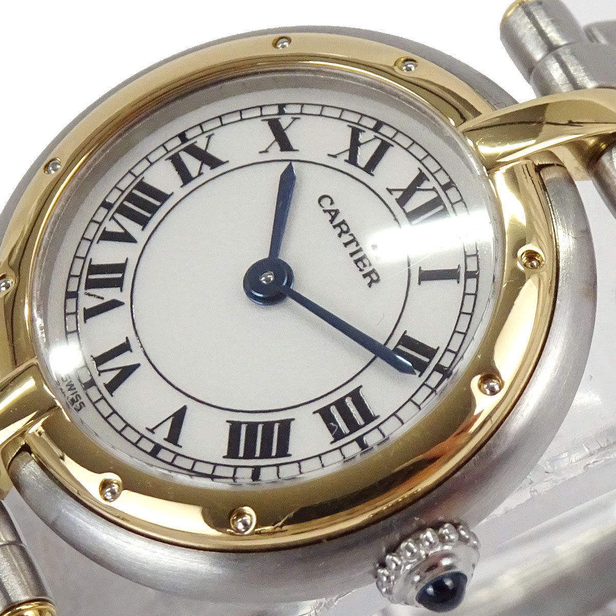 Cartier Panthere Vendome SM 1-Row 24mm Ref.1057920 Quartz Watch 18KYG SS