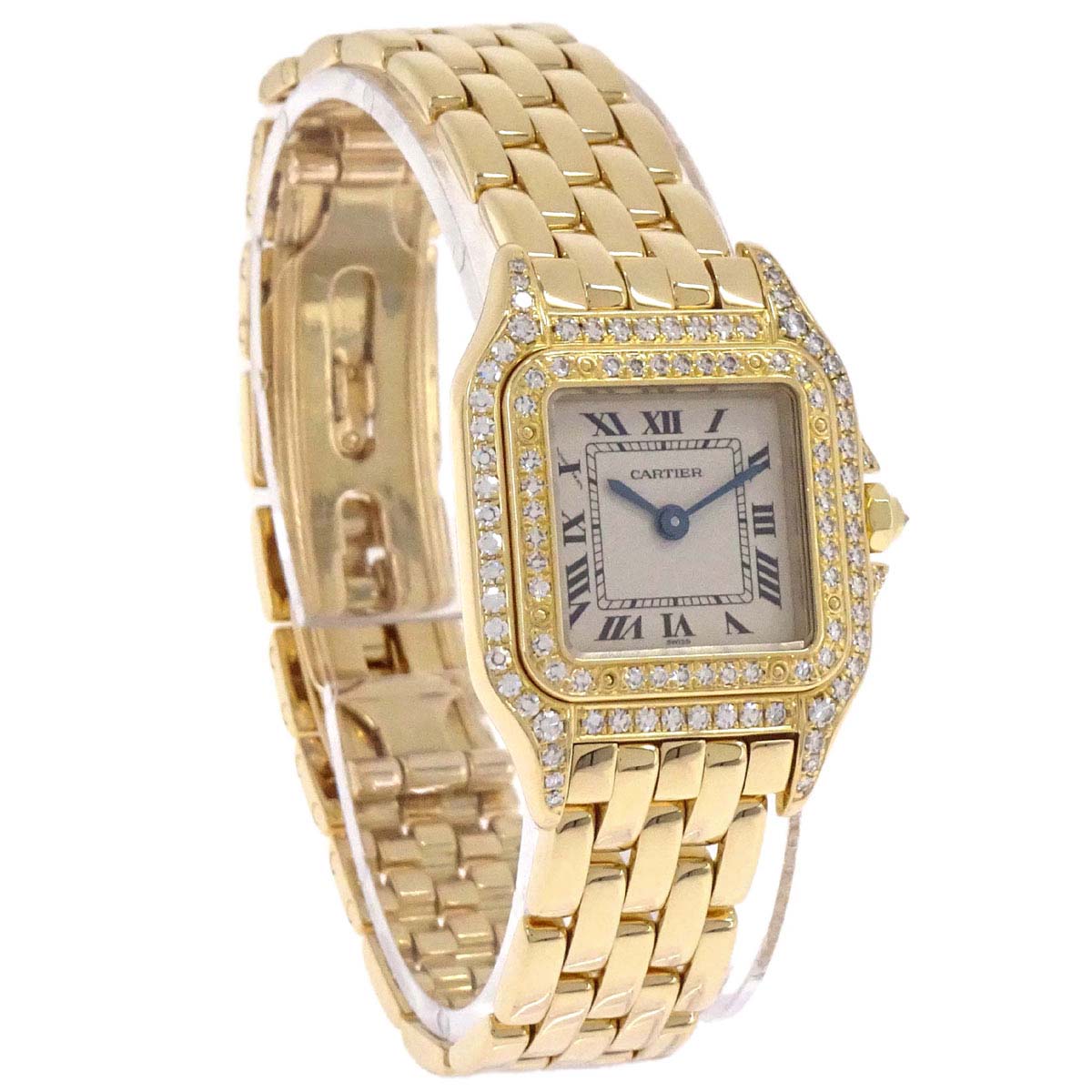 Cartier Panthere SM 22mm Ref.1280 Quartz Watch 18KYG Diamond