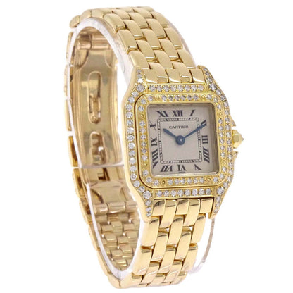 Cartier Panthere SM 22mm Ref.1280 Quartz Watch 18KYG Diamond