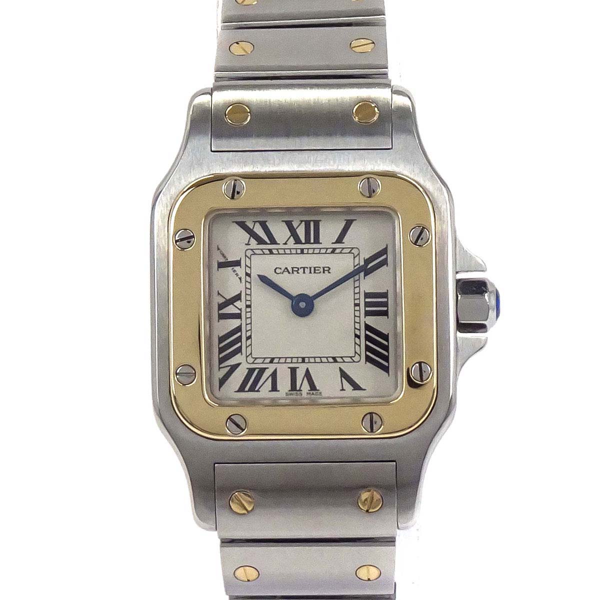 Cartier Santos Galbee SM 24mm Ref.1567 Quartz Watch 18KYG SS