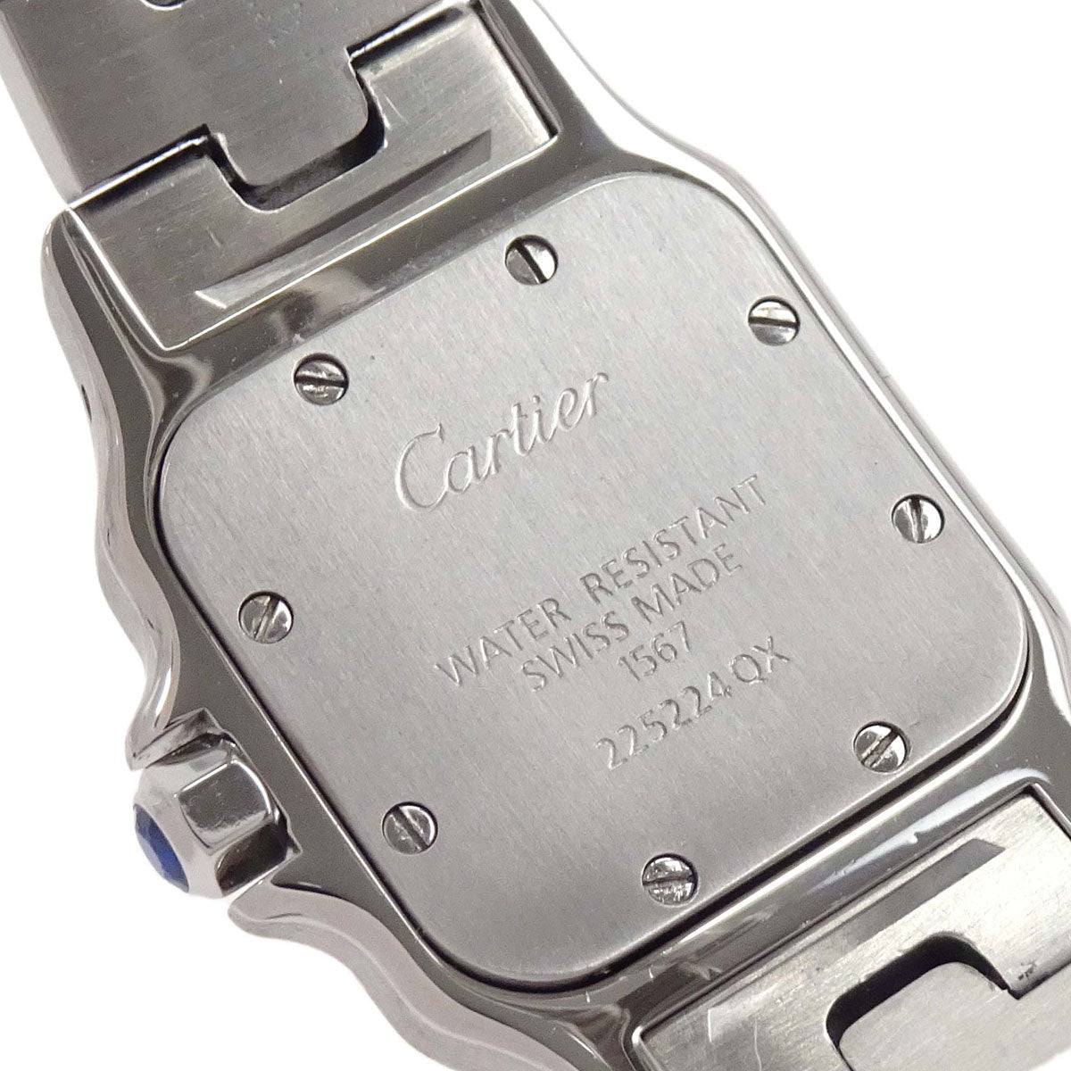 Cartier Santos Galbee SM 24mm Ref.1567 Quartz Watch 18KYG SS