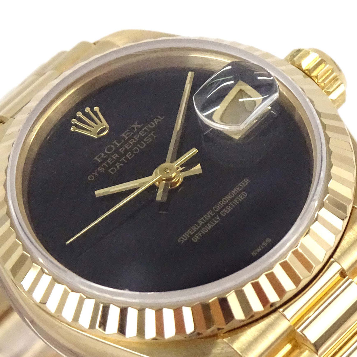 Rolex Oyster Perpetual Datejust Ref.69178 26mm Watch 18KYG Onyx