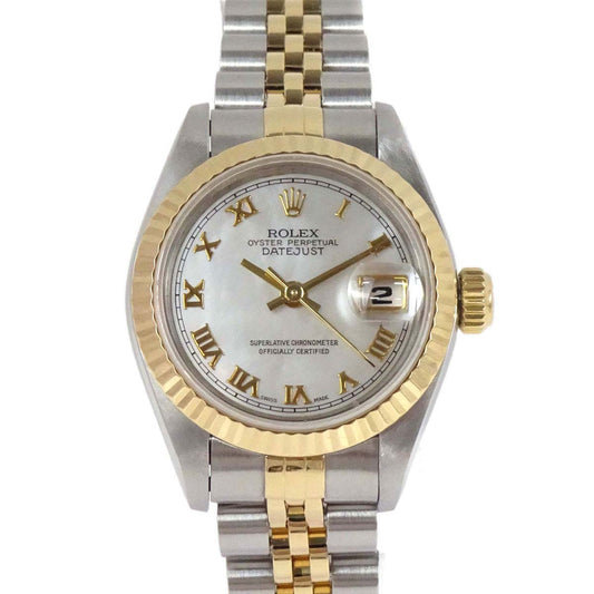 Rolex Oyster Perpetual Datejust 26mm Ref.69173 Watch SS 18KYG