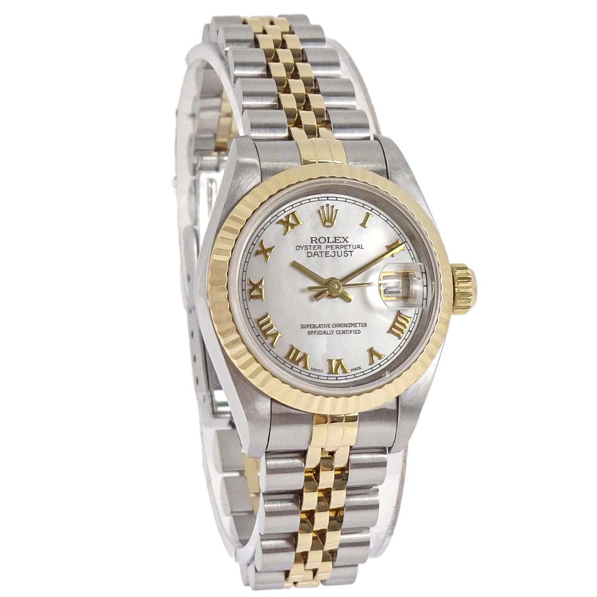 Rolex Oyster Perpetual Datejust 26mm Ref.69173 Watch SS 18KYG