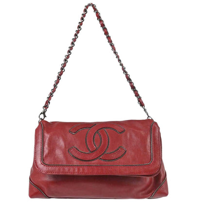 Chanel Burgundy Calfskin Handbag