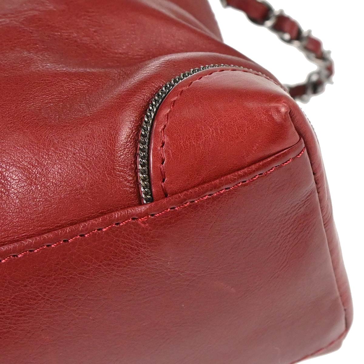 Chanel Burgundy Calfskin Handbag