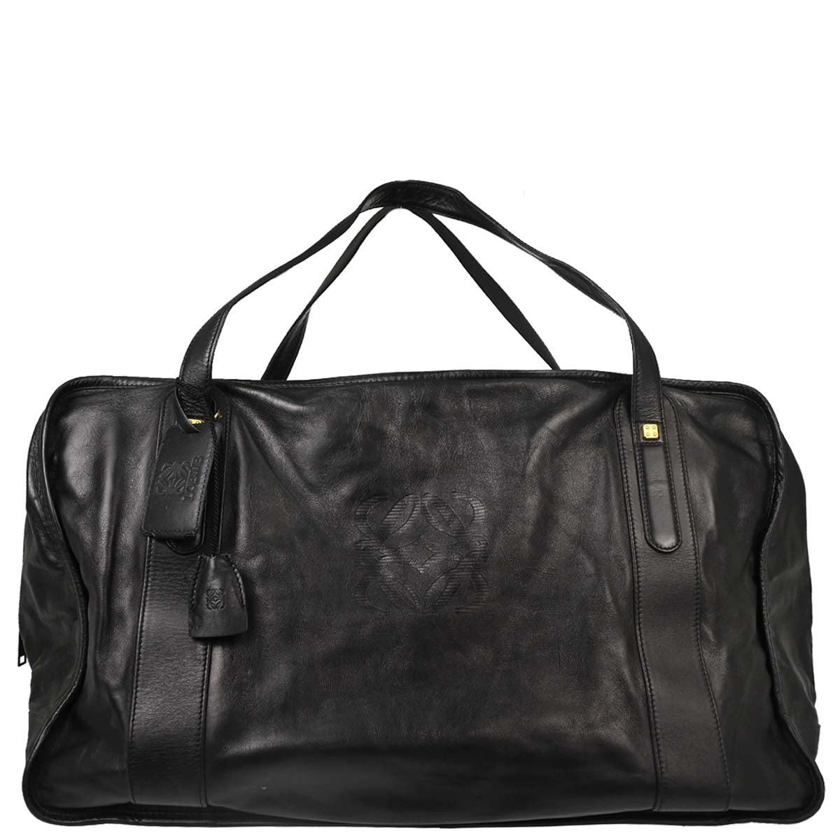 Loewe Black Lambskin Duffle Handbag