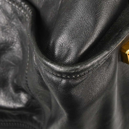 Loewe Black Lambskin Duffle Handbag