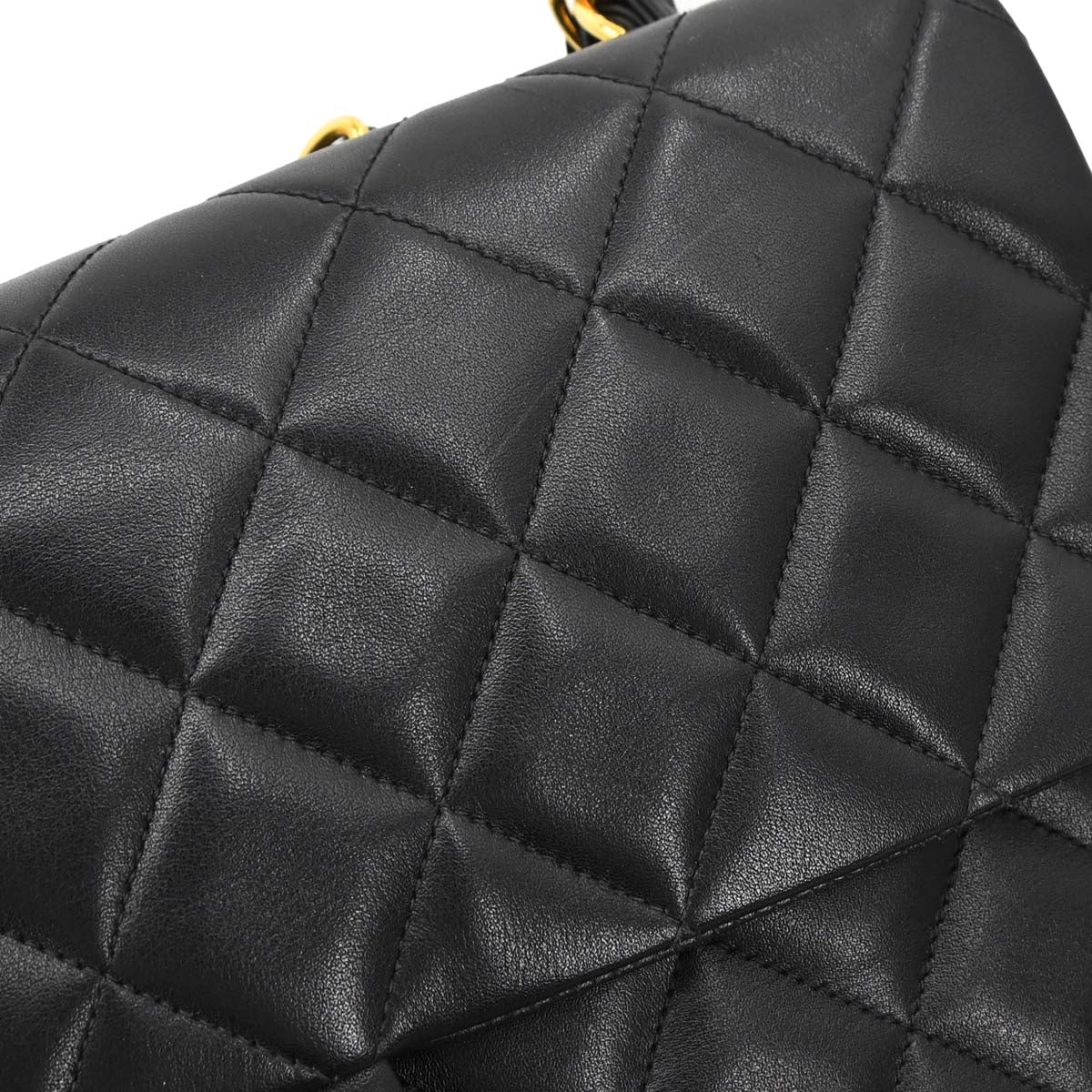 Chanel Black Lambskin Maxi Classic Flap Shoulder Bag