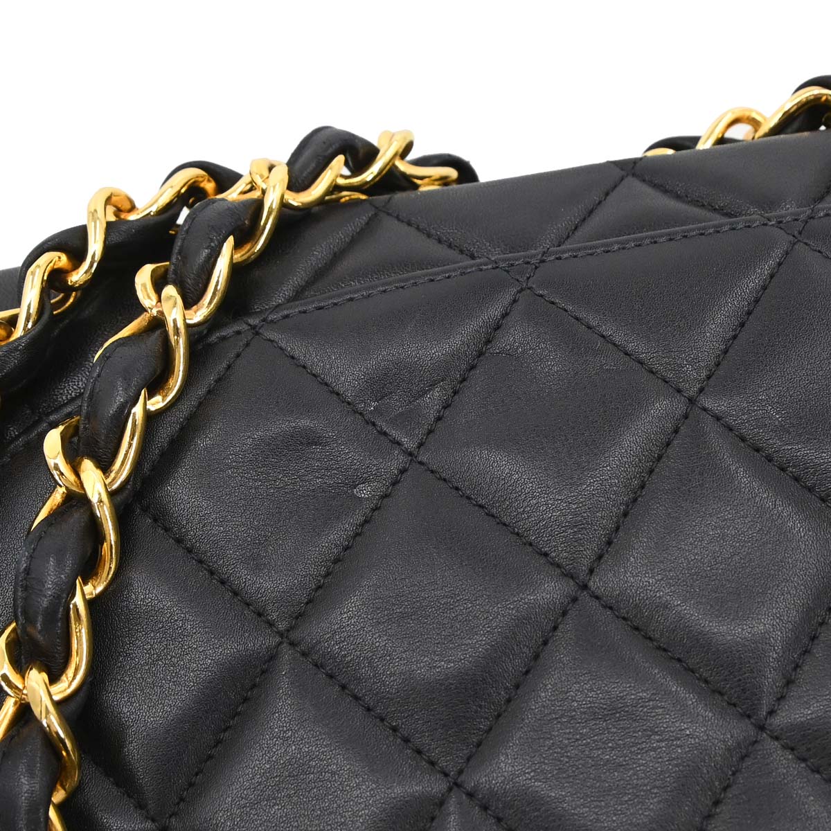 Chanel Black Lambskin Maxi Classic Flap Shoulder Bag