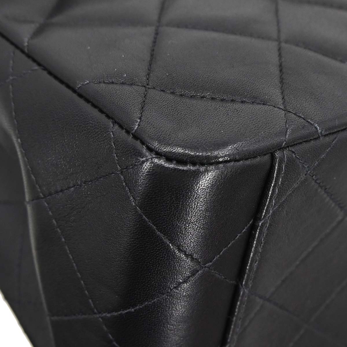Chanel Black Lambskin Maxi Classic Flap Shoulder Bag