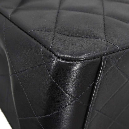 Chanel Black Lambskin Maxi Classic Flap Shoulder Bag