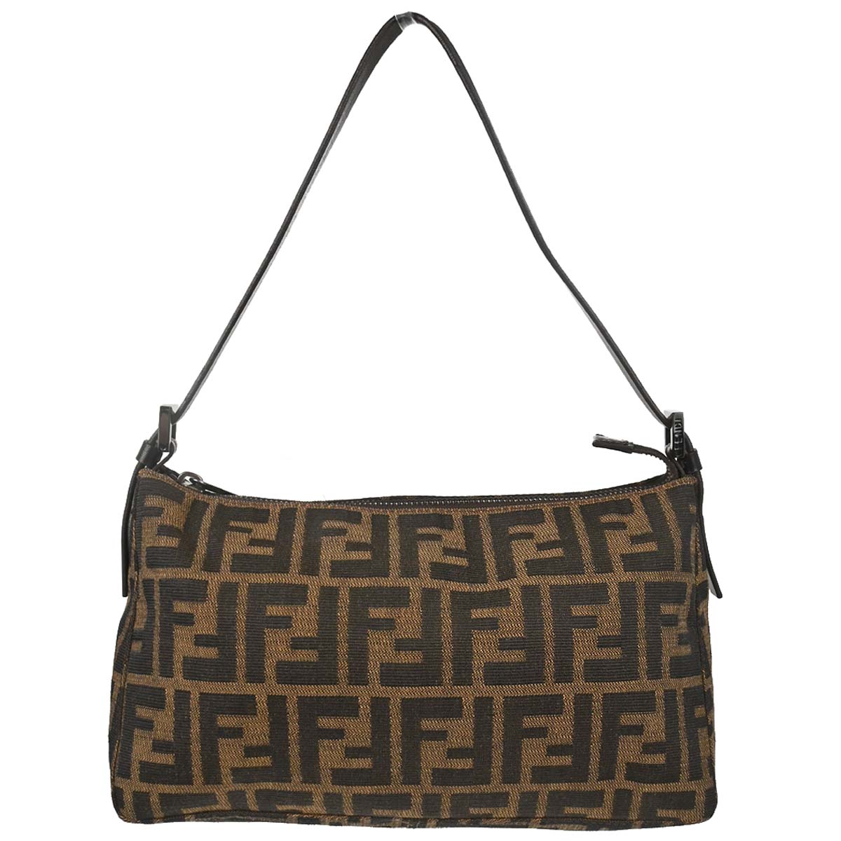 Fendi Brown Canvas Zucca Handbag