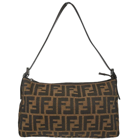 Fendi Brown Canvas Zucca Handbag
