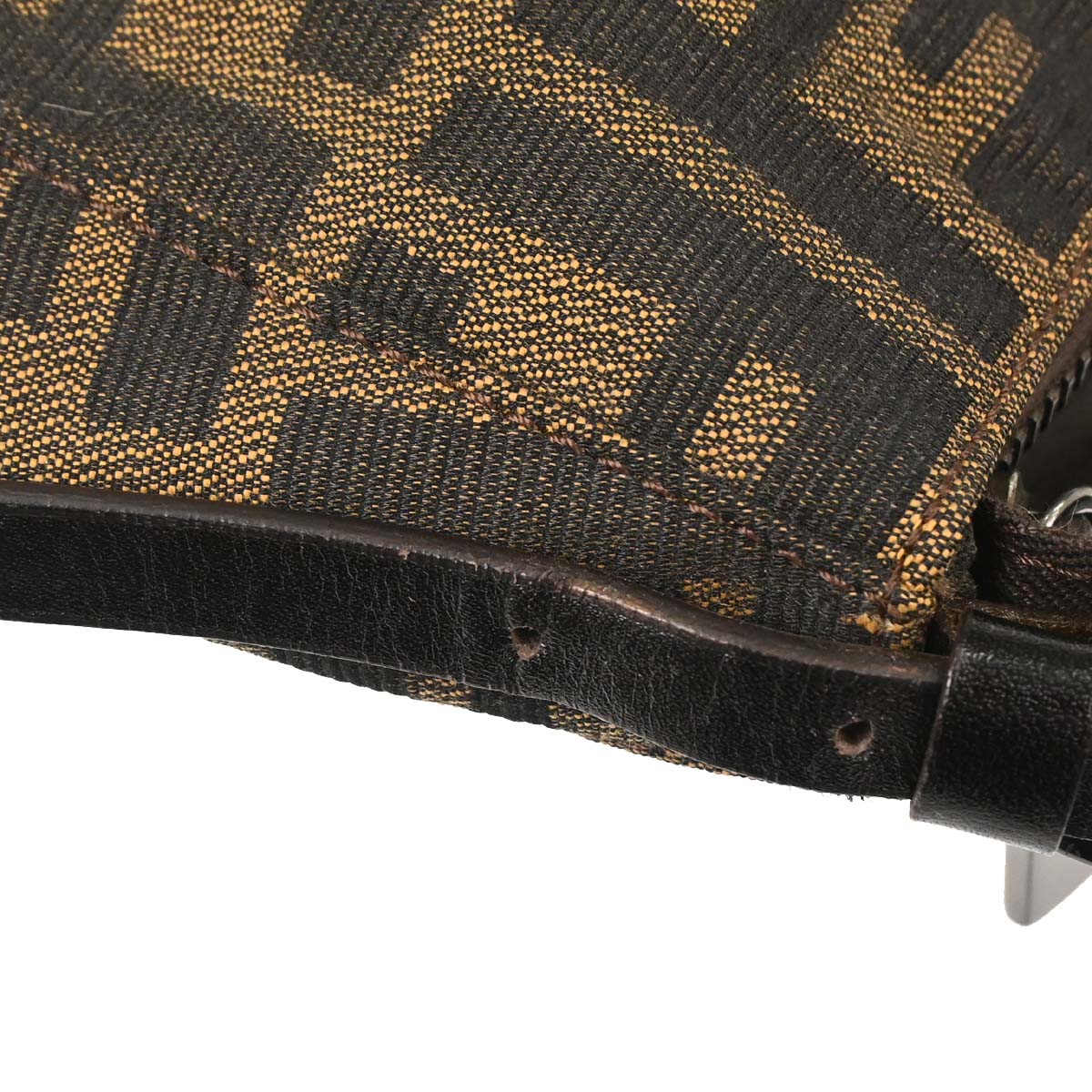 Fendi Brown Canvas Zucca Handbag