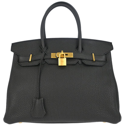 Hermes Black Togo Birkin 30 Handbag