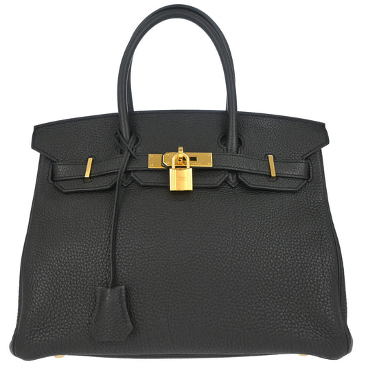Hermes Black Togo Birkin 30 Handbag