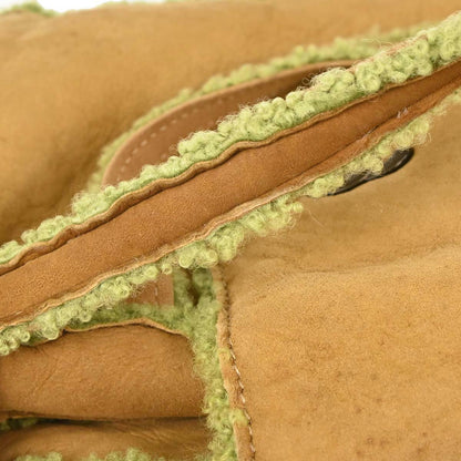 Chanel Brown Green Mouton Tote Handbag
