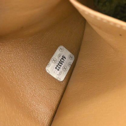 Chanel Brown Green Mouton Tote Handbag