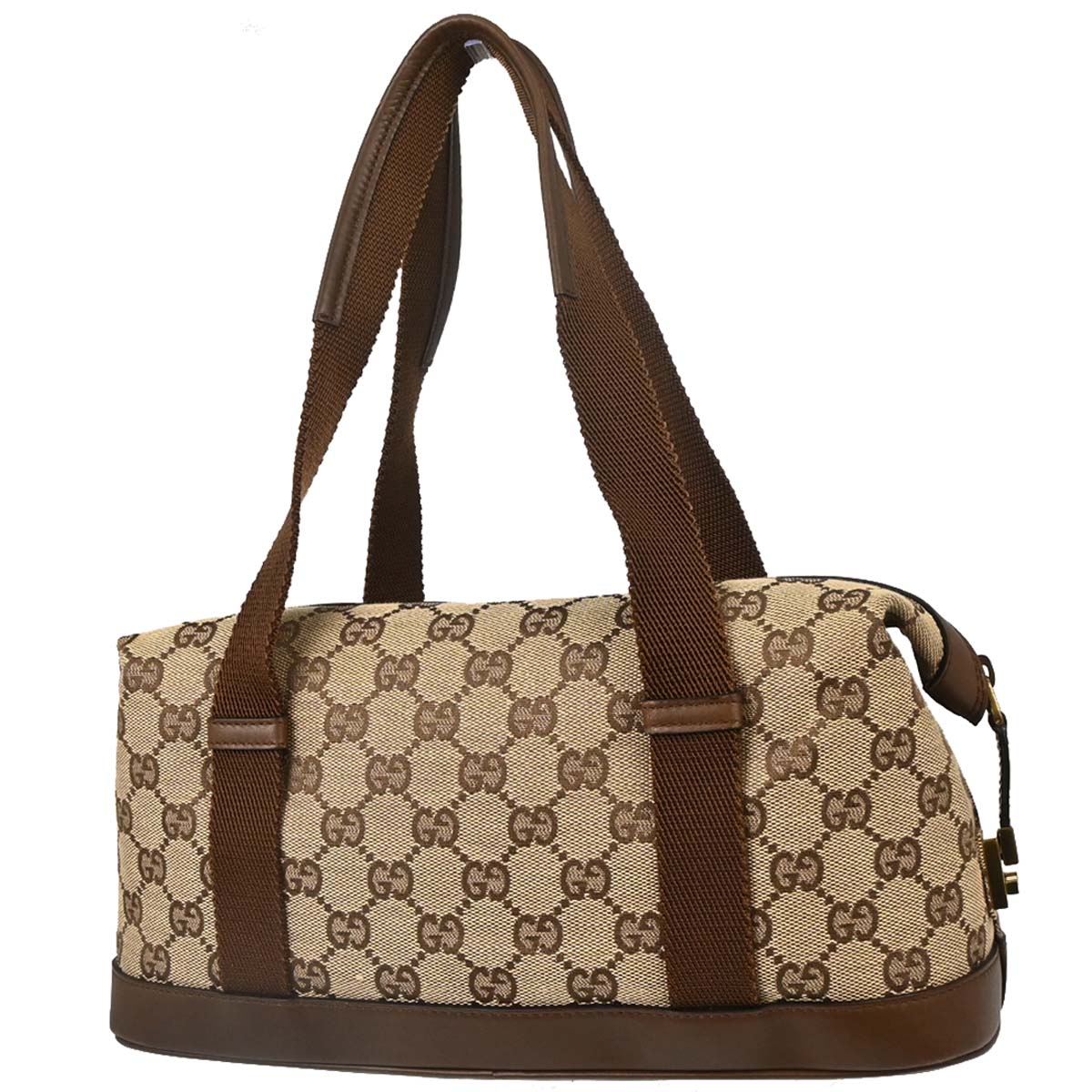 Gucci Beige Brown Canvas GG Handbag