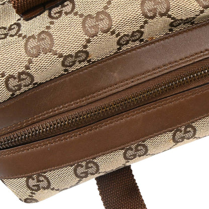 Gucci Beige Brown Canvas GG Handbag