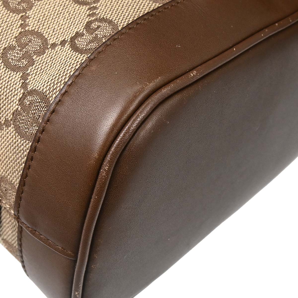 Gucci Beige Brown Canvas GG Handbag
