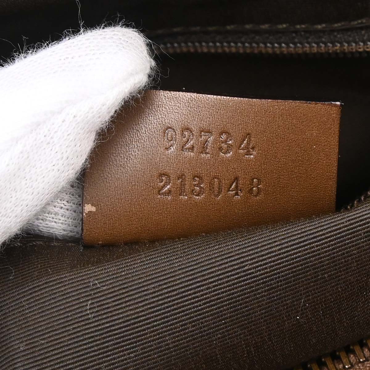 Gucci Beige Brown Canvas GG Handbag