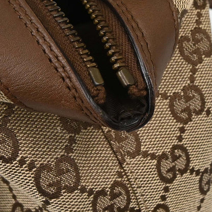 Gucci Beige Brown Canvas GG Handbag